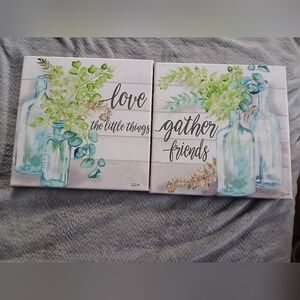 Floral Canvas Wall Art Set